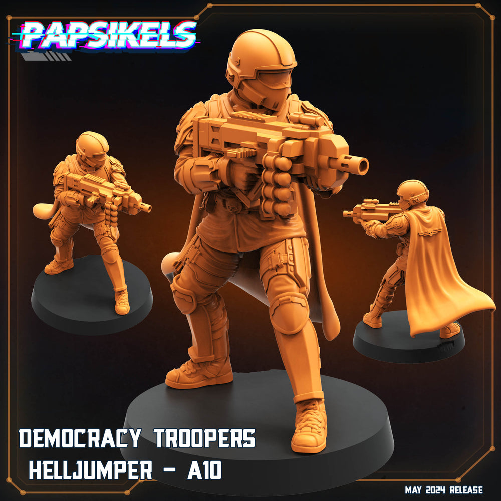 3D Printed Papsikels Democracy Trooper Helljumper A10 28mm 32mm (Online Only)