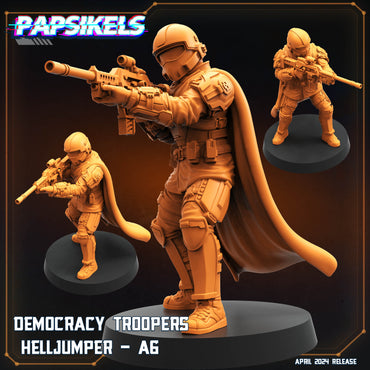 3D Printed Papsikels Democracy Trooper Helljumper A6 28mm 32mm (Online Only)