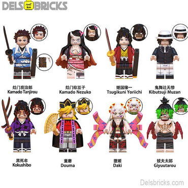 Demon Slayer Set of 8 Anime Lego compatible Minifigures (ONLINE ORDER ONLY)