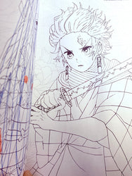 Demon Slayer The Official Coloring Book (3 Pages Colored) (Online Order Only)