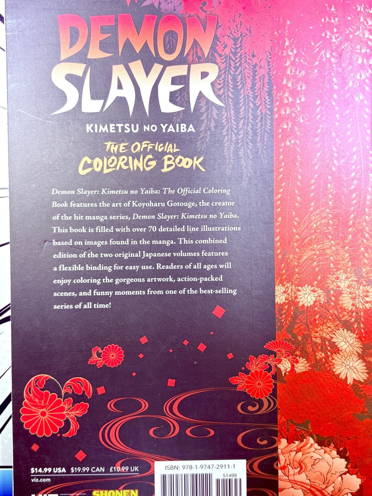 Demon Slayer The Official Coloring Book (3 Pages Colored) (Online Order Only)