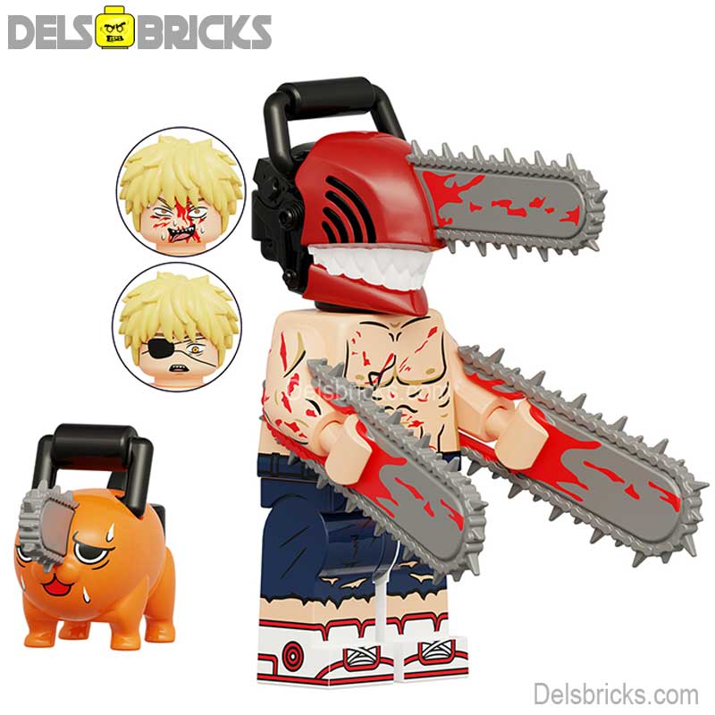 Chainsaw Man Denji no shirt & Pochita Lego Minifigures (ONLINE ORDER ONLY)