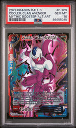 2022 DRAGON BALL SUPER MYTHIC BOOSTER COOLER, CLAN AVENGER #P-209 - PSA 10 (Online Order Only)