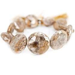 Desert Cliff Jasper Beads Straight Drilled Faceted Coins (ONLINE ORDER ONLY)