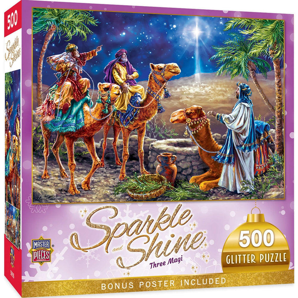 Sparkle & Shine - Three Magi 500 Piece Glitter Jigsaw Puzzle (ONLINE ORDER ONLY)