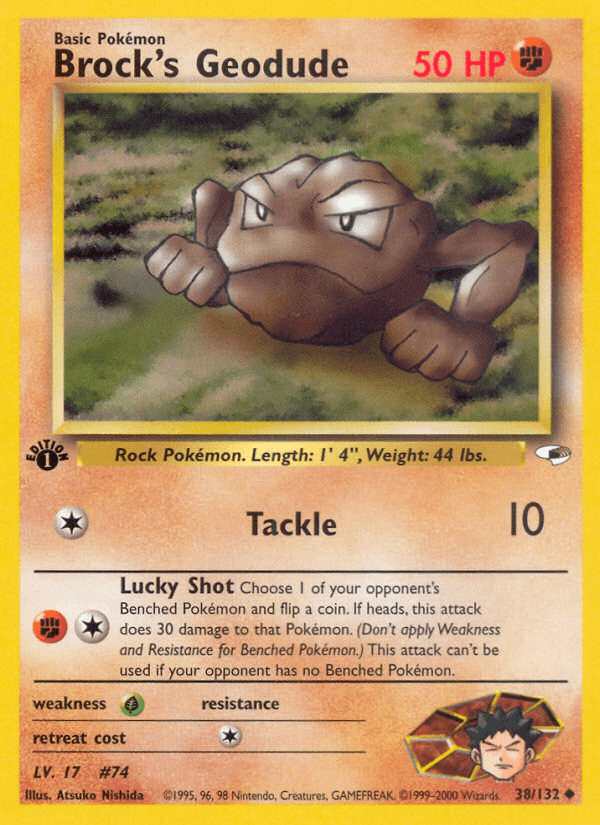 Brock's Geodude (38/132) [Gym Heroes 1st Edition] (Online Only)