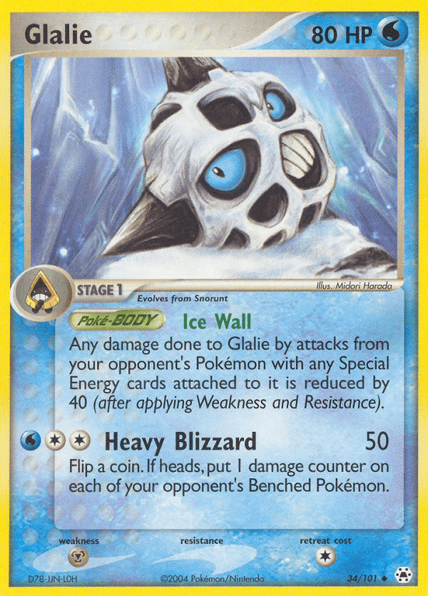 Glalie (34/101) [EX: Hidden Legends] (Online Only)