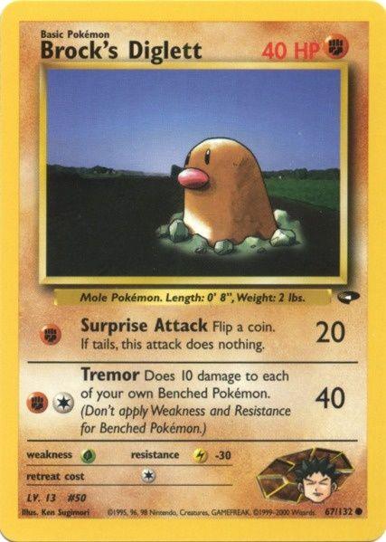 Brock's Diglett (67/132) [Gym Challenge Unlimited] (Online Only)