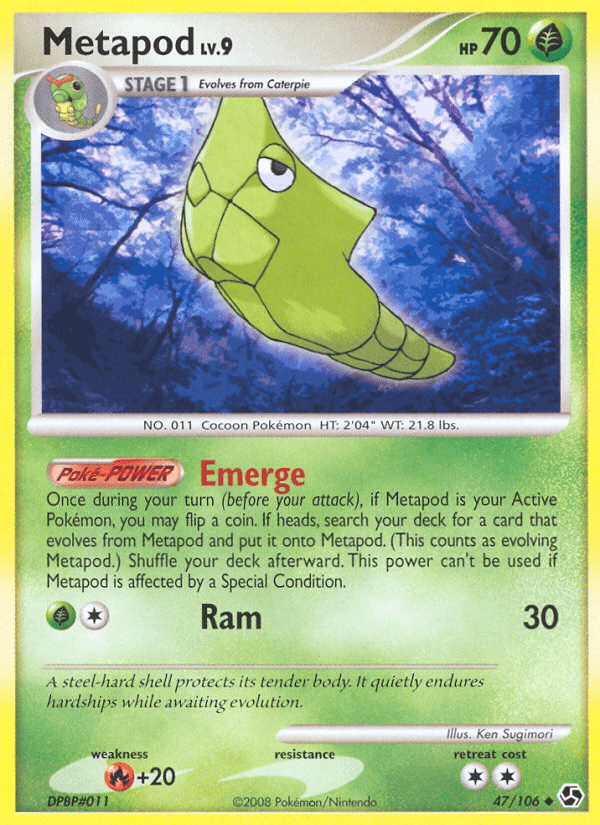 Metapod (47/106) [Diamond & Pearl: Great Encounters] (Online Only)