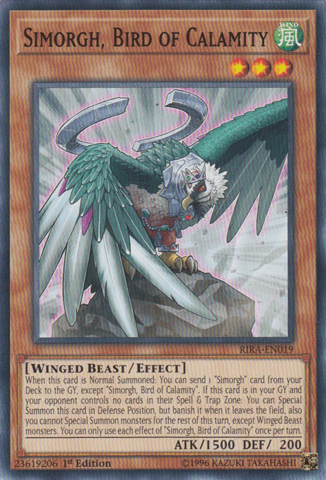 Simorgh, Bird of Calamity [RIRA-EN019] Common (ONLINE ORDER ONLY)