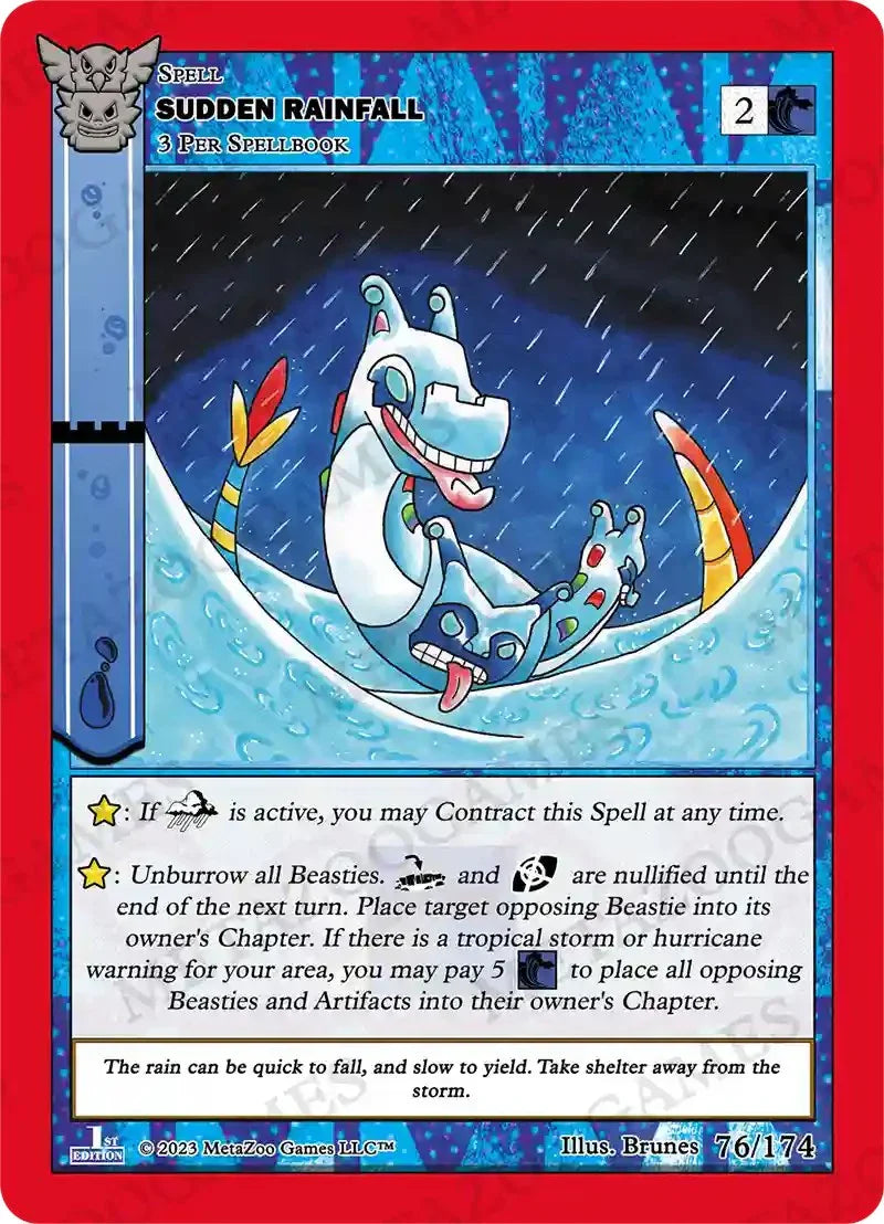 Sudden Rainfall [Native: First Edition] (ONLINE ORDER ONLY)