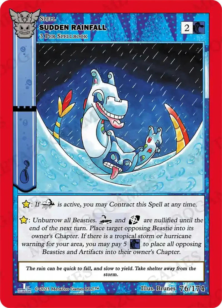 Sudden Rainfall [Native: First Edition] (ONLINE ORDER ONLY)