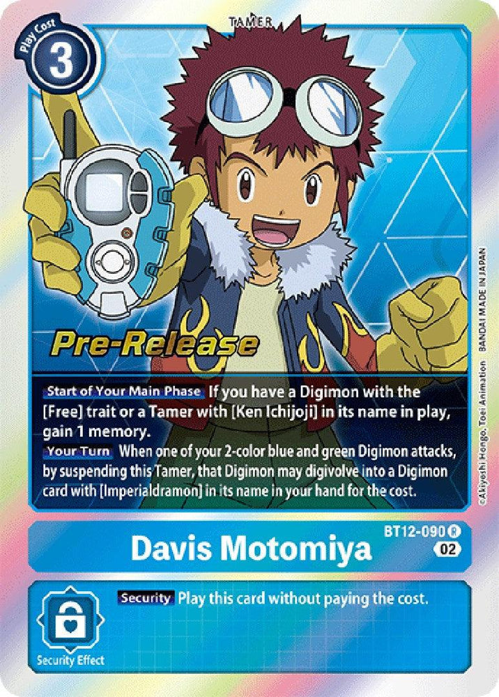 Davis Motomiya [BT12-090] [Across Time Pre-Release Cards] (ONLINE ORDER ONLY)