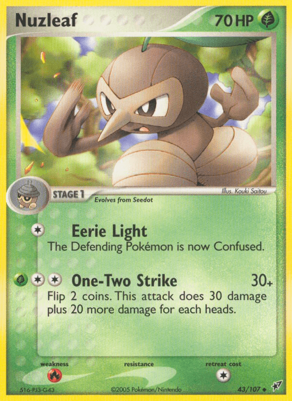Nuzleaf (43/107) [EX: Deoxys] (Online Only)