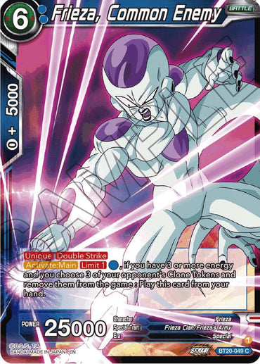 Frieza, Common Enemy (BT20-049) [Power Absorbed] (ONLINE ORDER ONLY)