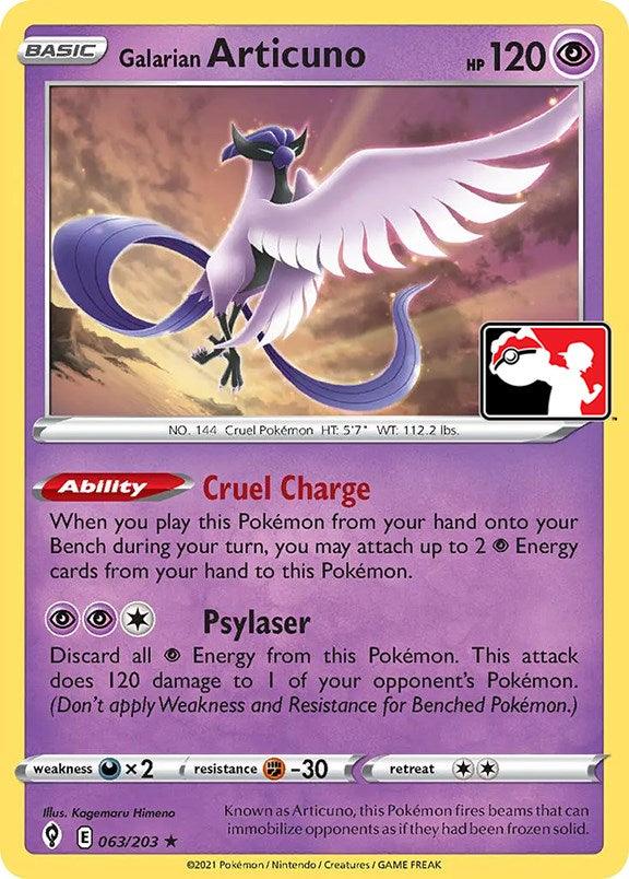 Galarian Articuno (063/203) [Prize Pack Series One] (Online Only)