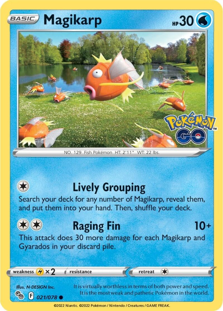 Magikarp (021/078) [Pokémon GO] (Online Only)
