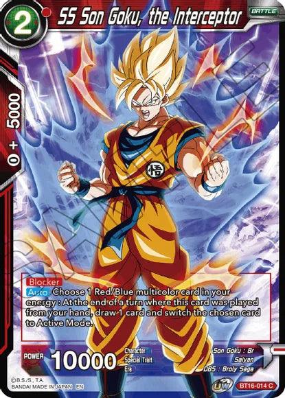SS Son Goku, the Interceptor (BT16-014) [Realm of the Gods] (ONLINE ORDER ONLY)
