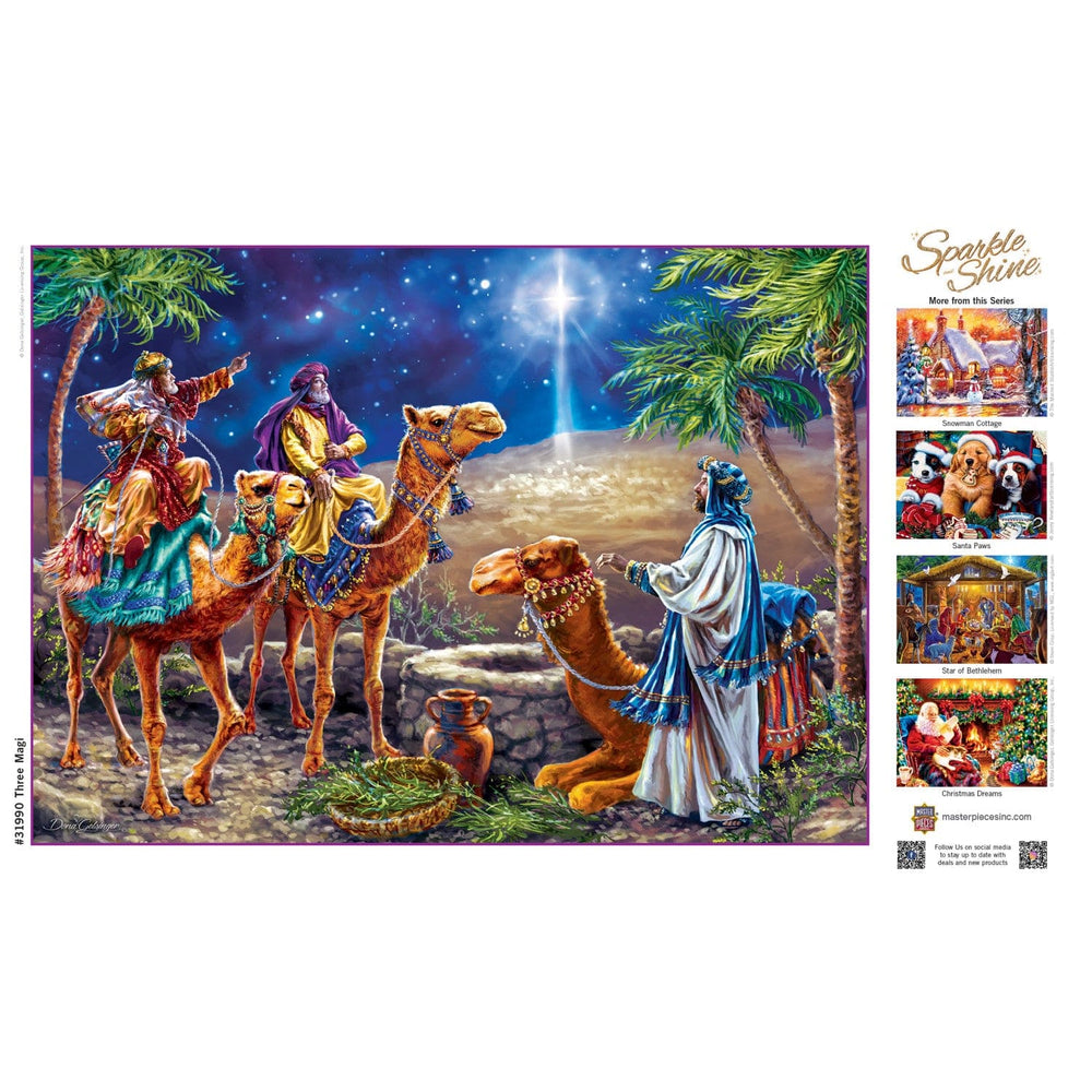 Sparkle & Shine - Three Magi 500 Piece Glitter Jigsaw Puzzle (ONLINE ORDER ONLY)