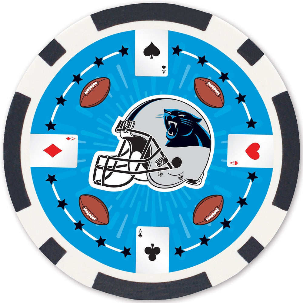 Carolina Panthers 100 Piece Poker Chips (ONLINE ORDER ONLY)