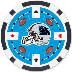 Carolina Panthers 100 Piece Poker Chips (ONLINE ORDER ONLY)