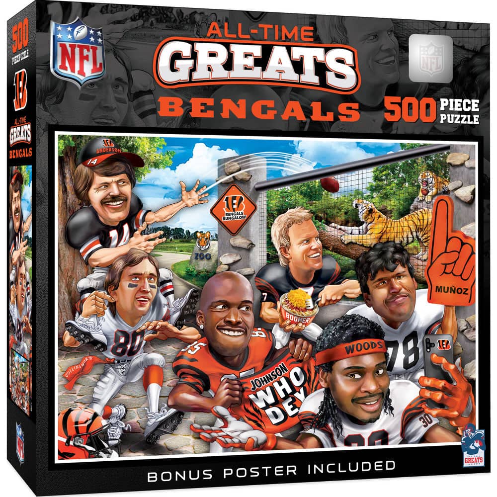 Cincinnati Bengals - All-Time Greats 500 Piece Jigsaw Puzzle