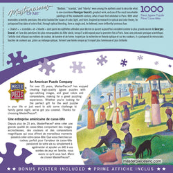 MasterPieces of Art - A Sunday on La Grande Jatte 1000 Piece Jigsaw Puzzle (ONLINE ORDER ONLY)