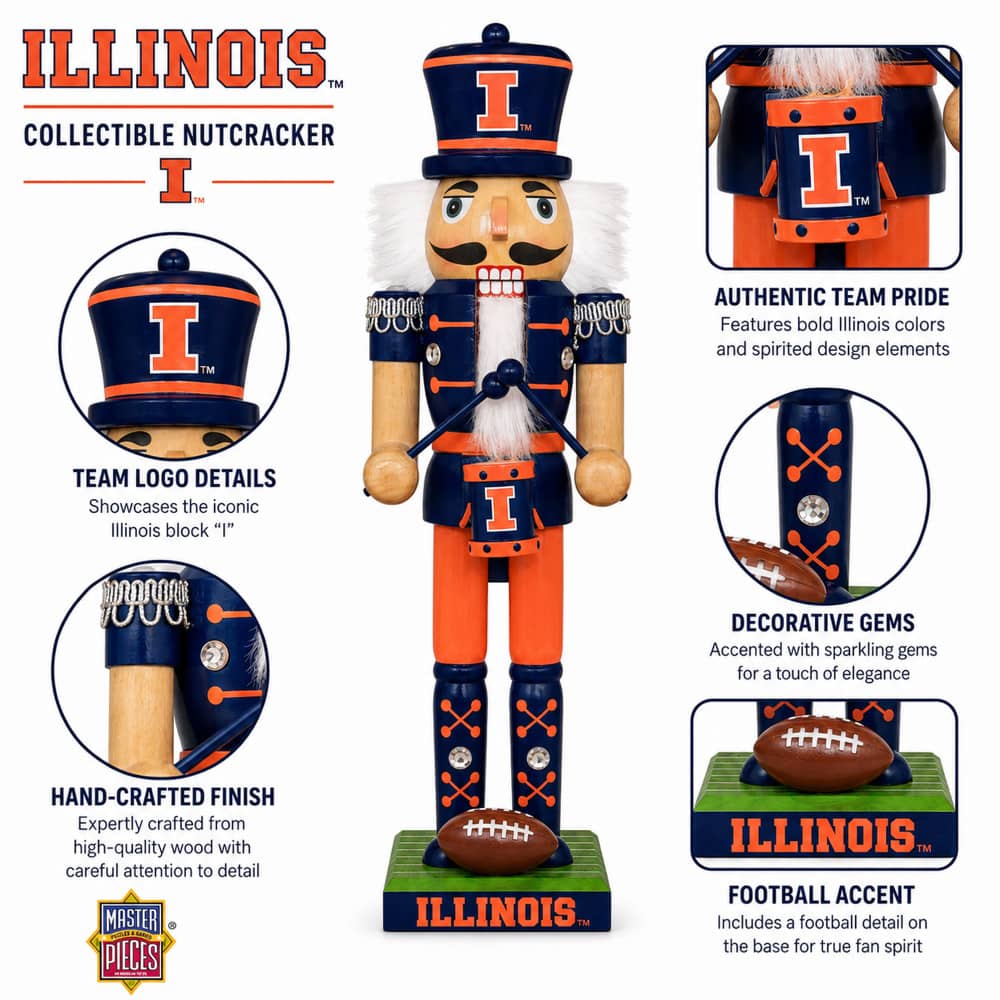 Illinois Fighting Illini - Collectible Nutcracker