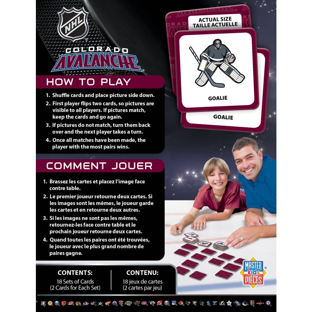 Colorado Avalanche Matching Game
