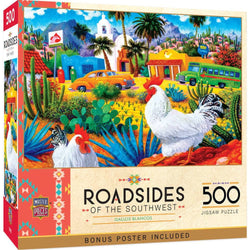 Roadsides of the Southwest - Gallos Blancos 500 Piece Jigsaw Puzzle (ONLINE ORDER ONLY)