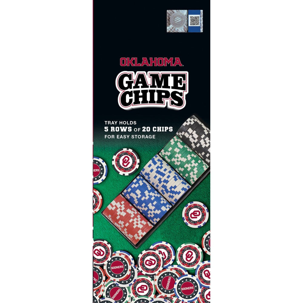 Oklahoma Sooners 100 Piece Poker Chips (ONLINE ORDER ONLY)