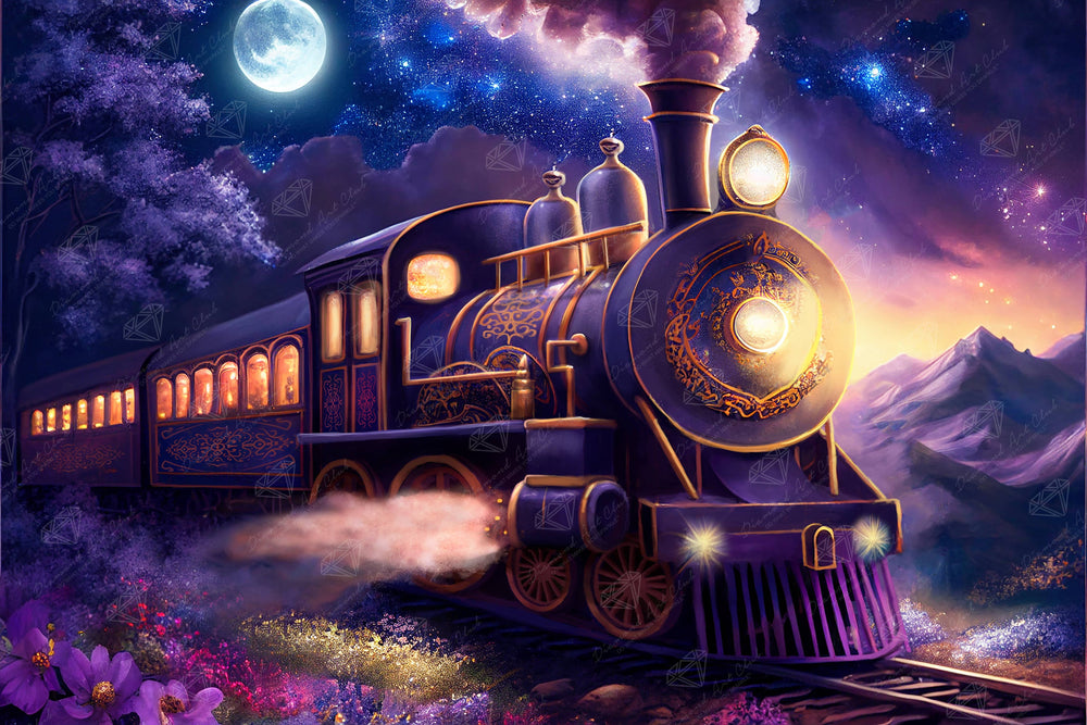Journey into Dreams Diamond Art Kit – Square Drill Twilight Express by Diamond Art Club (ONLINE ORDER ONLY)