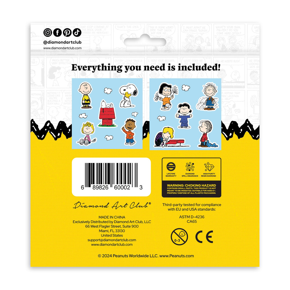 Diamond Art Club – Peanuts™ Diamond Painting Stickers (10-Pack) (ONLINE ORDER ONLY)