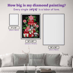 Peppermint Christmas Stack Diamond Art Kit – Round Drill Holiday Treats by Diamond Art Club (ONLINE ORDER ONLY)
