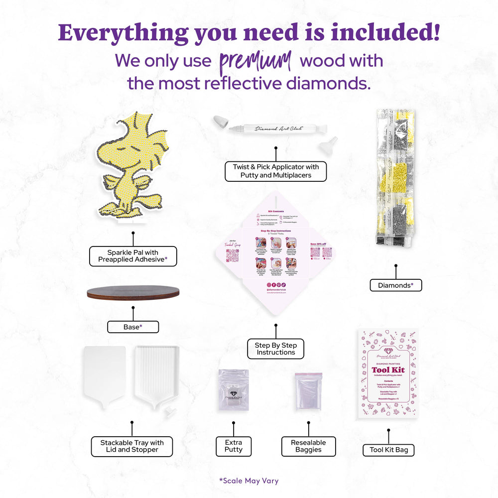 Diamond Art Club – Sparkle Pals™ - Woodstock™ (ONLINE ORDER ONLY)