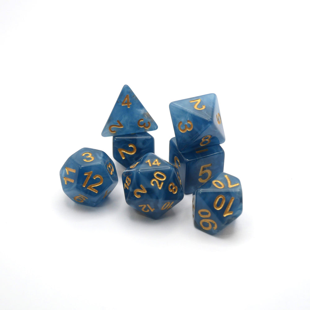 Diffused Dreams - 7 Piece DnD Dice Set | Acrylic RPG Gaming Dice (ONLINE ORDER ONLY)