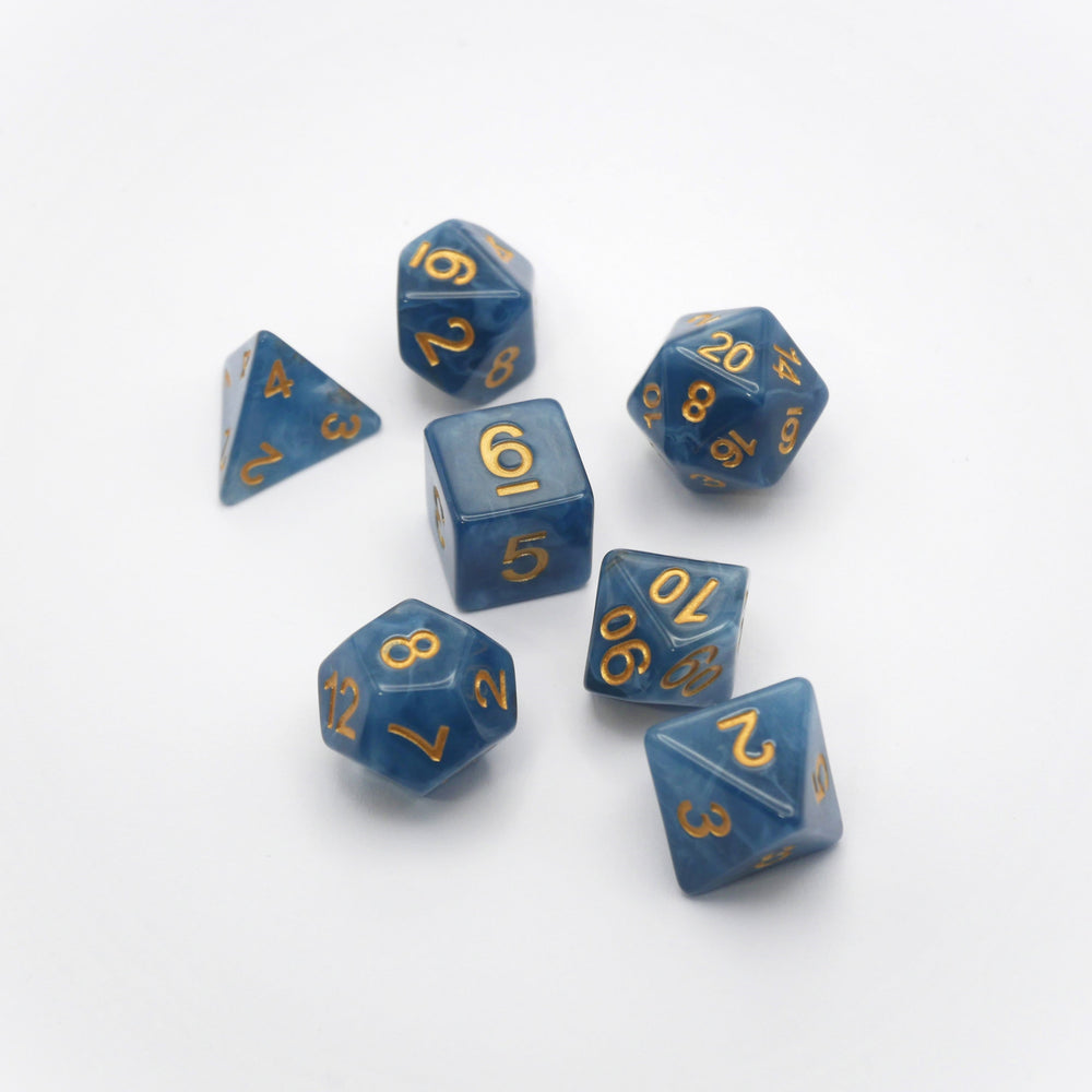 Diffused Dreams - 7 Piece DnD Dice Set | Acrylic RPG Gaming Dice (ONLINE ORDER ONLY)