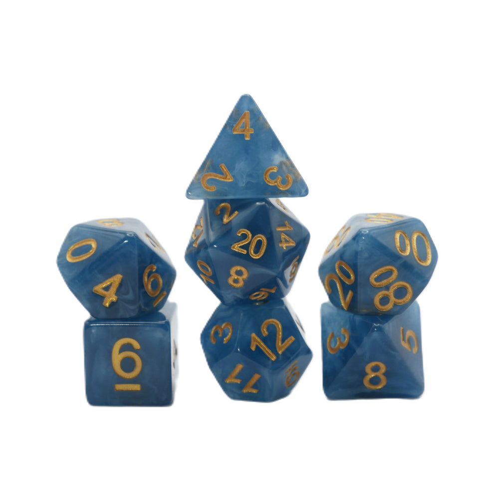 Diffused Dreams - 7 Piece DnD Dice Set | Acrylic RPG Gaming Dice (ONLINE ORDER ONLY)