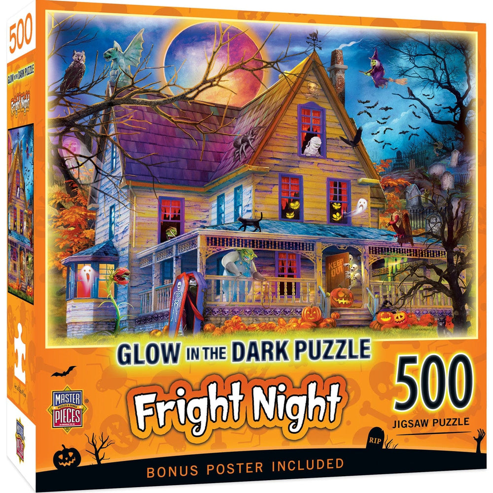 Glow in the Dark - Fright Night 500 Piece Jigsaw Puzzle (ONLINE ORDER ONLY)