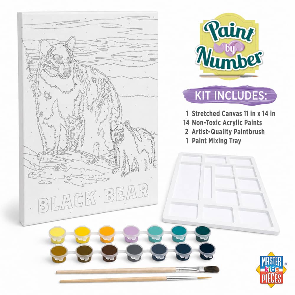 Black Bear - Paint by Number (ONLINE ORDER ONLY)