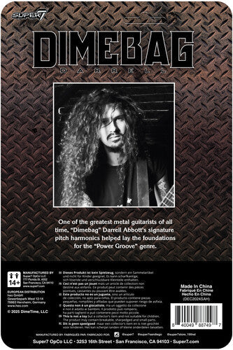 Super7 - Dimebag Darrell - ReAction Figures Wv1 - Dimebag Darrell (Culprit) (Action Figure) [Action Figure] (ONLINE ORDER ONLY)