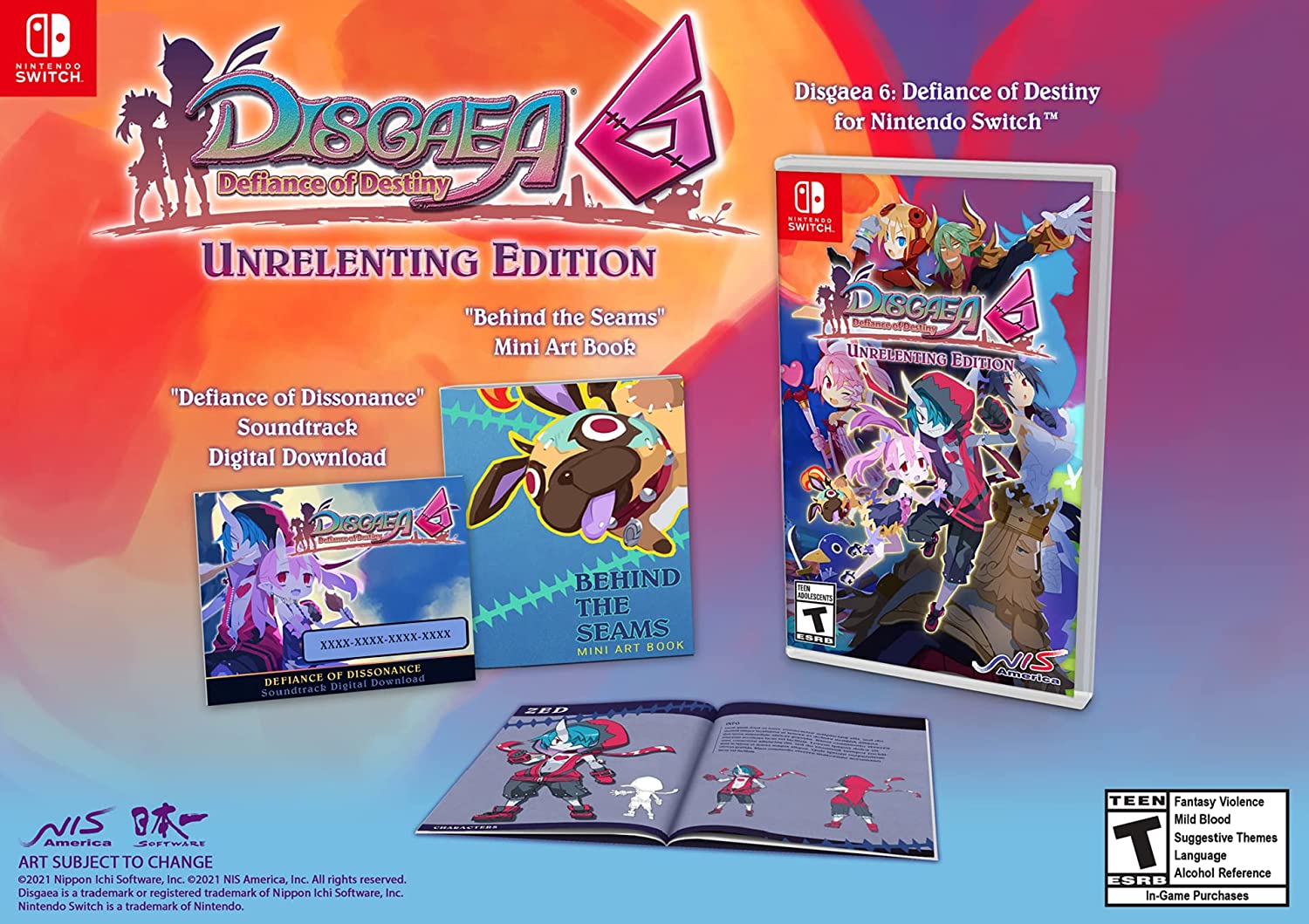 Disgaea 6: Defiance of Destiny: Unrelenting Edition (Nintendo Switch) (ONLINE ORDER ONLY)