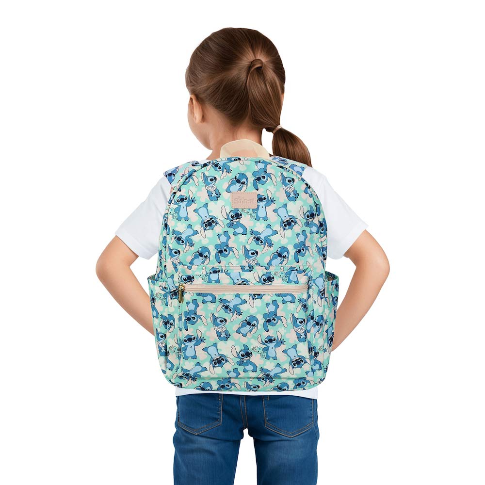 Disney Lilo & Stitch - Stitch with Scrump Blue AOP Print 16.5" Travel Backpack (Online Order Only)