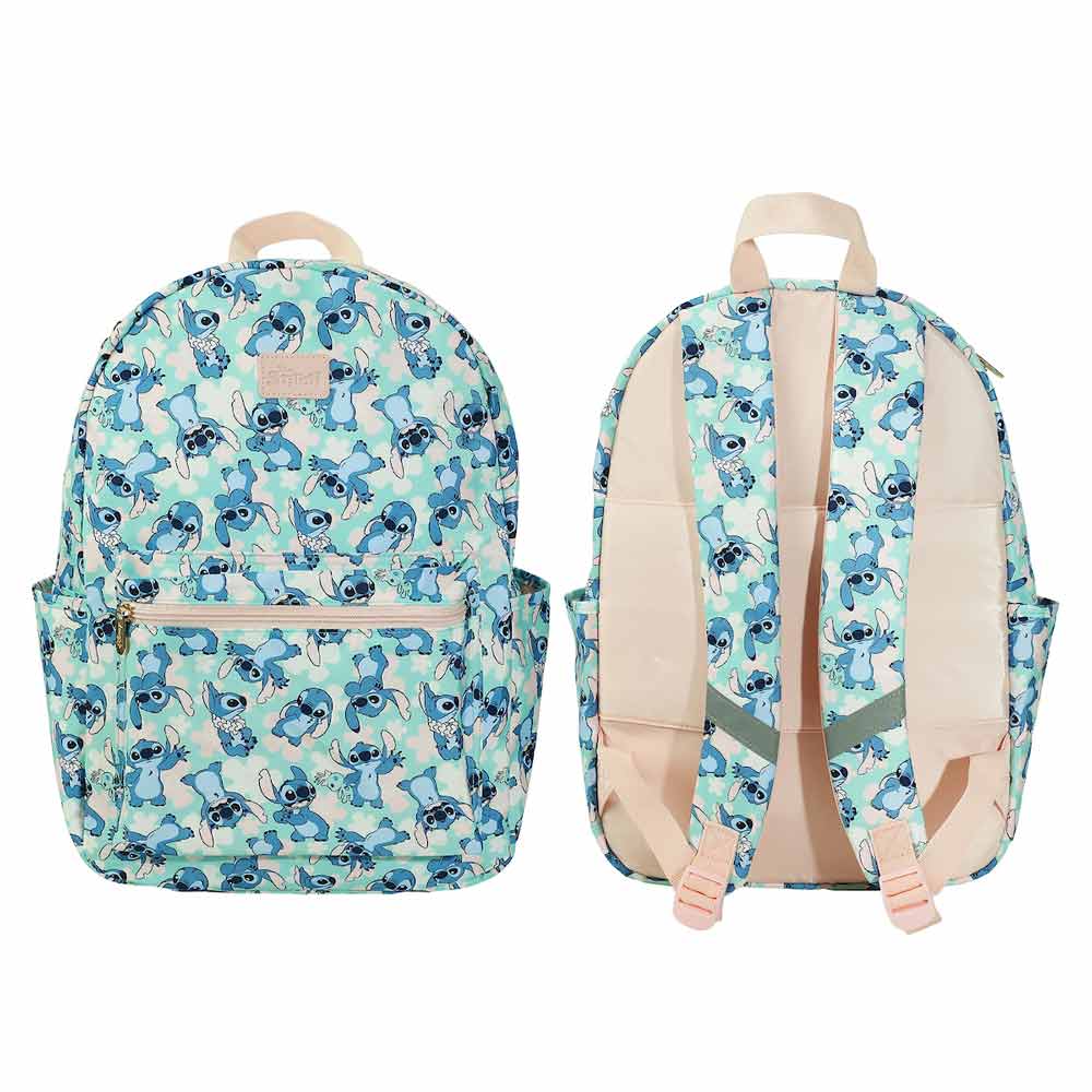 Disney Lilo & Stitch - Stitch with Scrump Blue AOP Print 16.5" Travel Backpack (Online Order Only)