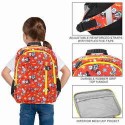 *Collective* Disney Mickey Mouse Red AOP Print 14-inch Youth Backpack & Insulated Lunch Kit Set (ONLINE ORDER ONLY)