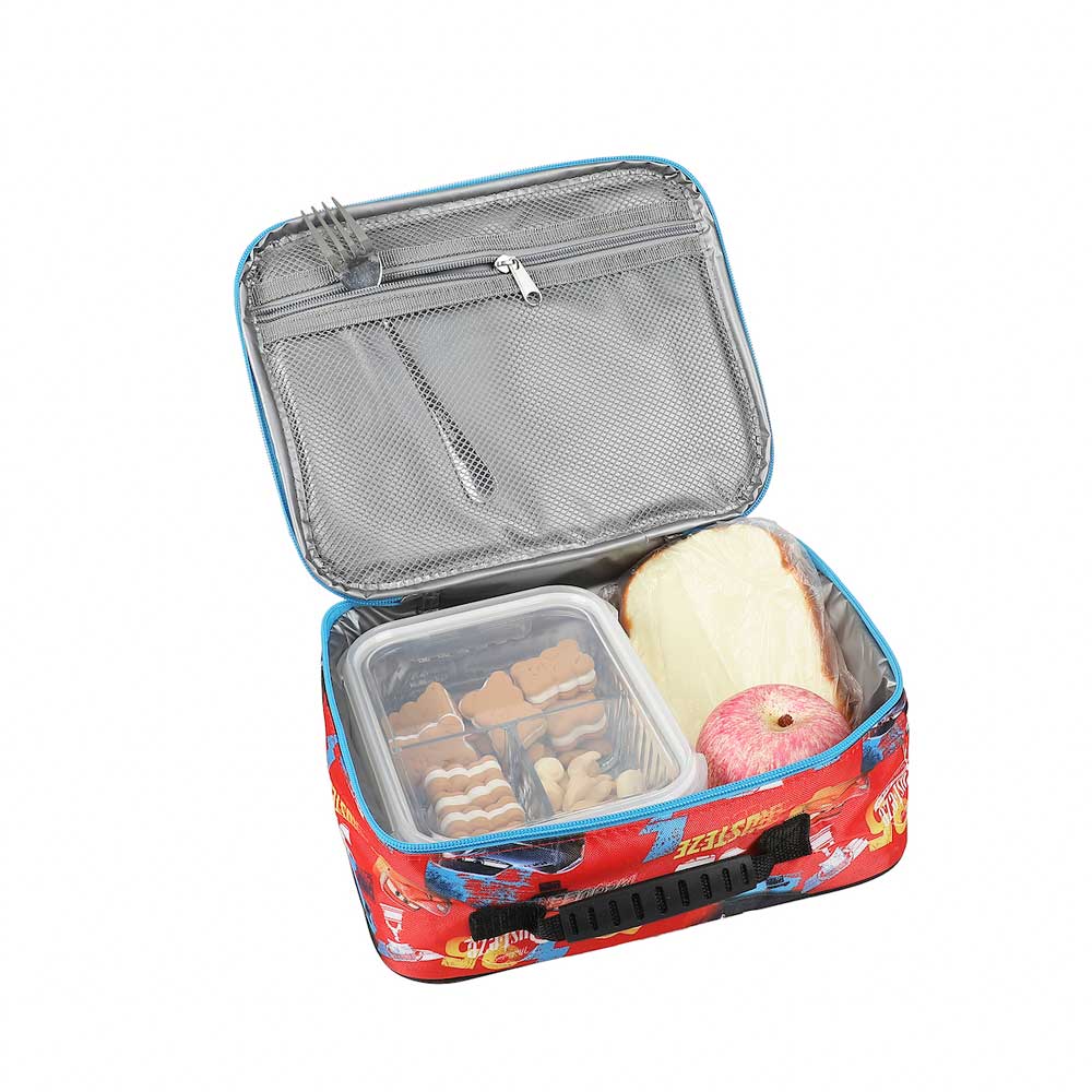 Disney Cars Red AOP Print 14-inch Youth Backpack & Insulated Lunch Kit Set (Online Order Only)