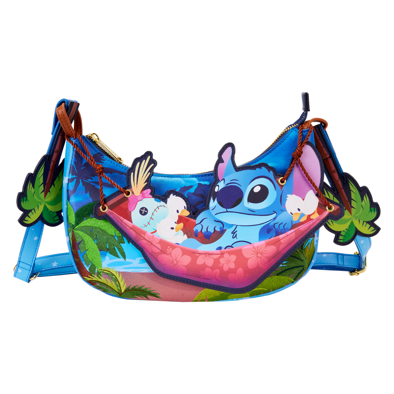 Disney Stitch Camping Cuties Crossbody Bag by Loungefly (Online Order Only)