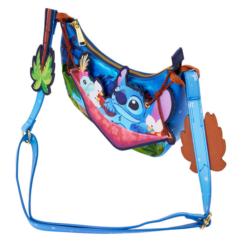 Disney Stitch Camping Cuties Crossbody Bag by Loungefly (Online Order Only)