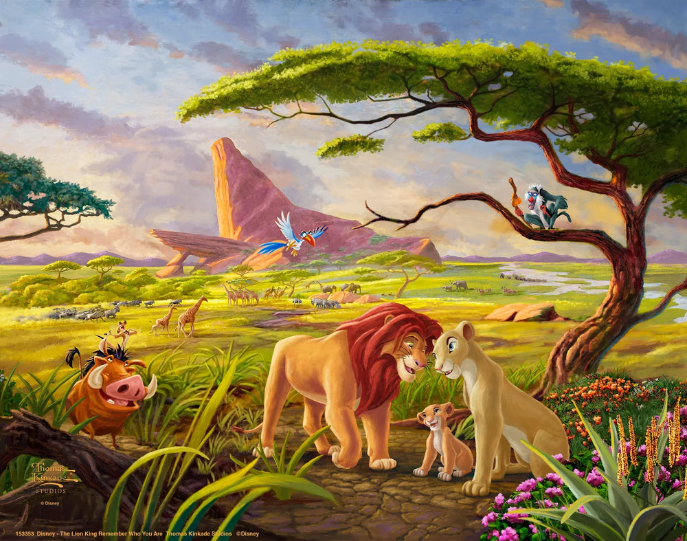 Disney The Lion King: Remember Who You Are - Thomas Kinkade Framed Art Print (ONLINE ORDER ONLY)