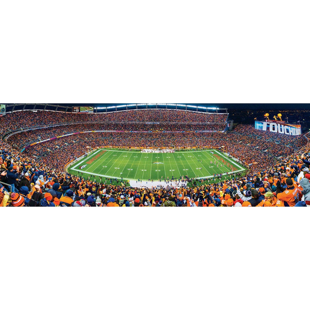 Denver Broncos - 1000 Piece Panoramic Jigsaw Puzzle - Center View (ONLINE ORDER ONLY)